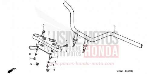 TUBO MANUBRIO/PONTE SUPERIORE VT125C1 di 2001